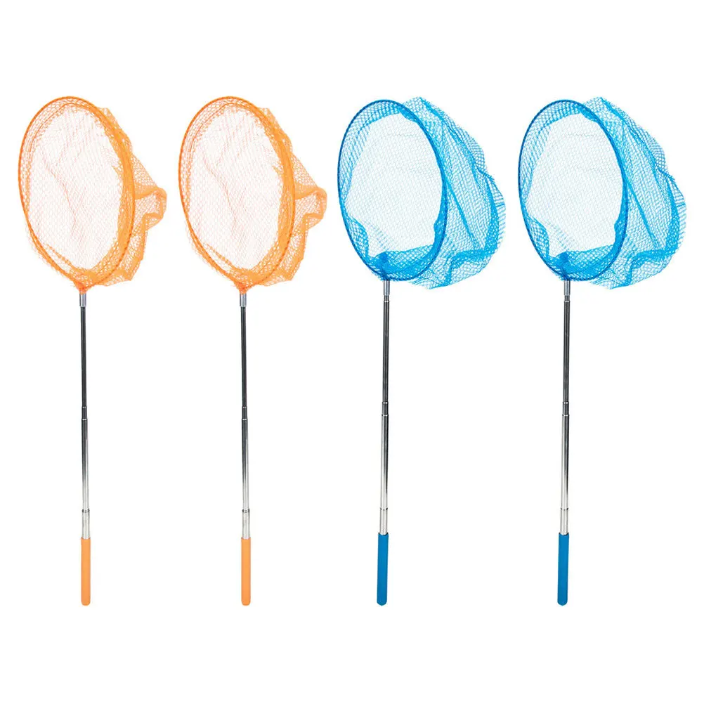 4 szt. Siatka do łapania owadów dla dzieci, do łowienia na świeżym powietrzu, na plaży, do zbierania owadów, wysuwana, rozciągliwa siatka dla dzieci