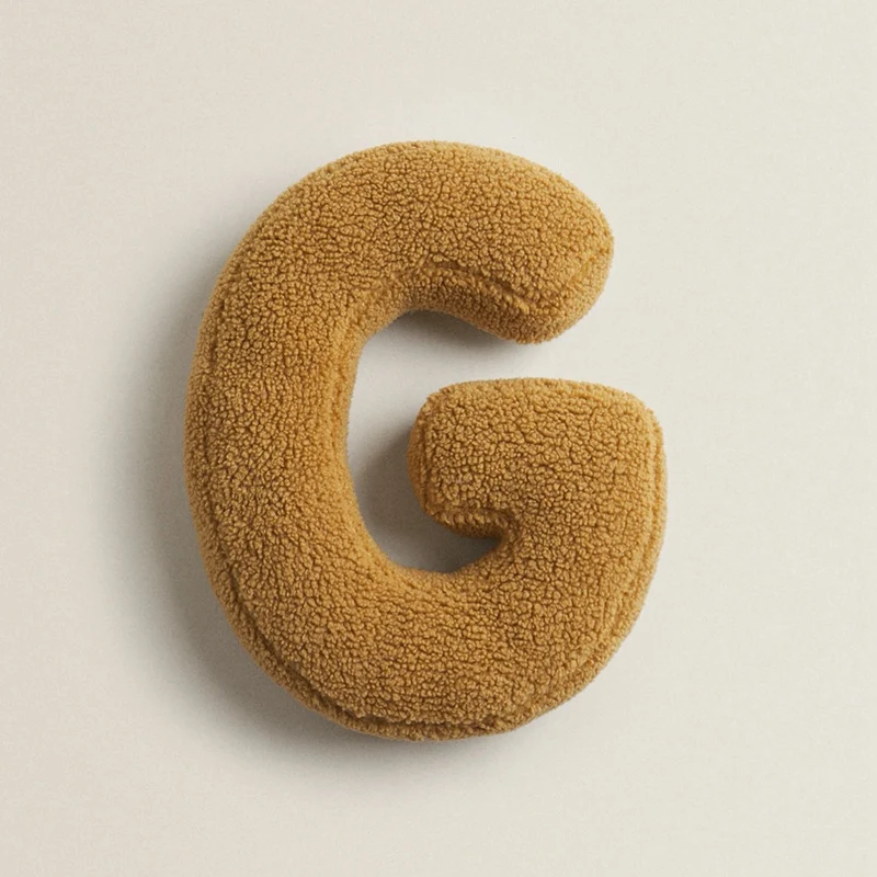 30cm Cartoon Colorful Letter Plush Doll Pillow ABCDE Yellow Green Red White Letter Plush Toy Teach Children English Home Decor