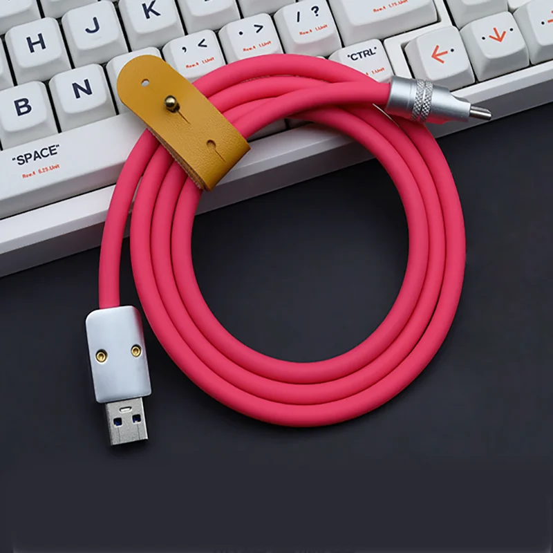 Liquid Silicone USB To Type C Cable Fast Charging For iPhone 15 16 17 Pro Laptop Samsung USB3.2 Gen2 USB A To USB C Cable 2M