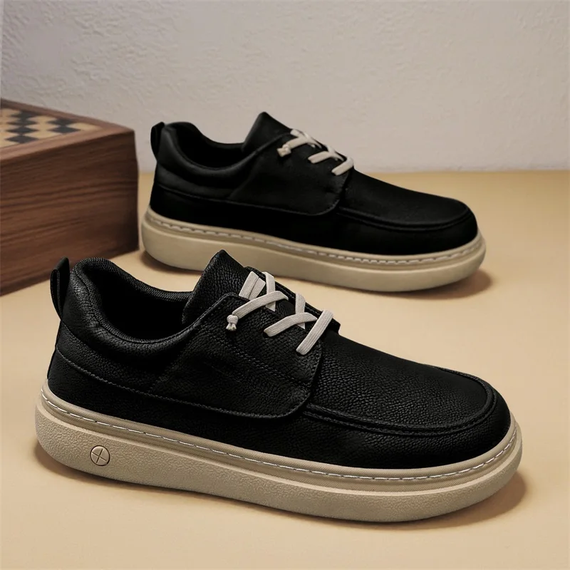 

Fashion Men Casual Shoes Outdoor Comfortable Man Loafers Breathable Lightweight Flat Work Shoes Slip on Walking Driving Footwear