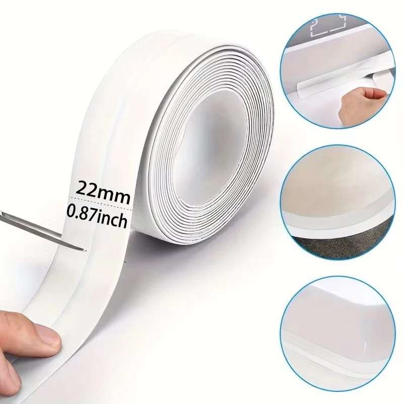 Self Adhesive Caulk Strip Waterproof Sealing Tape for Bathroom Kitchen Toilet Sink Bathtub