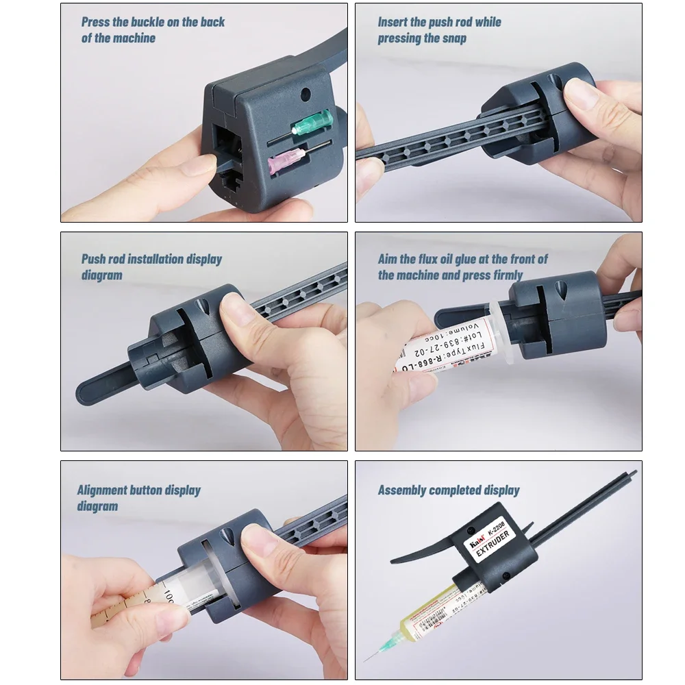 Kaisi K-2208 TubeMate لحام لصق الطارد لحام الزيت الأخضر الداعم الغراء قضيب التعزيز أدوات مضرب الزيت التفريغ