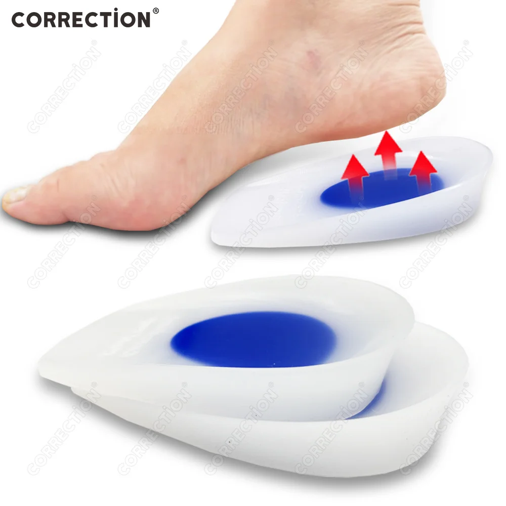 Spurs Pain Foot Shoe Insoles Silicone Gel Orthopedic Insole for Feet Height Increasing Shoe Pads Shock Absorbing Shoe Sole