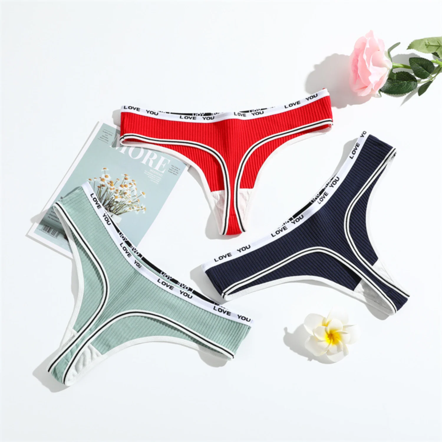 

Sexy Butt Lifting Thong for Women Breathable Cotton Underwear Comfortable T Back Panties Everyday Low Rise