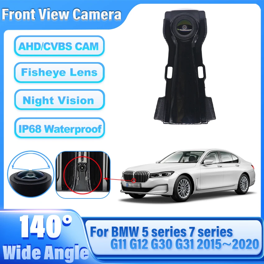 Car Vehicl Front View Logo Embeded Camera For BMW 5 series 7 series G11 G12 G30 G31 2015~2019 2020 Waterproof Parking Camera