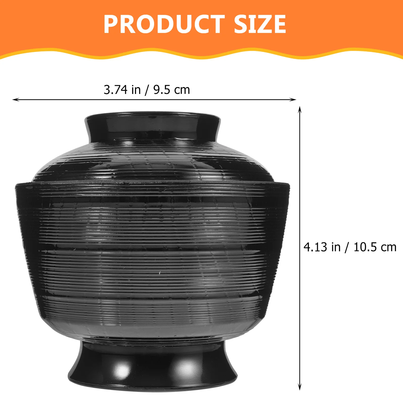 

Japanese Set Melamine Rice Bowl With Lid Miso Soup Container Kitchen Supply For Ramen Asian Soup Household Food