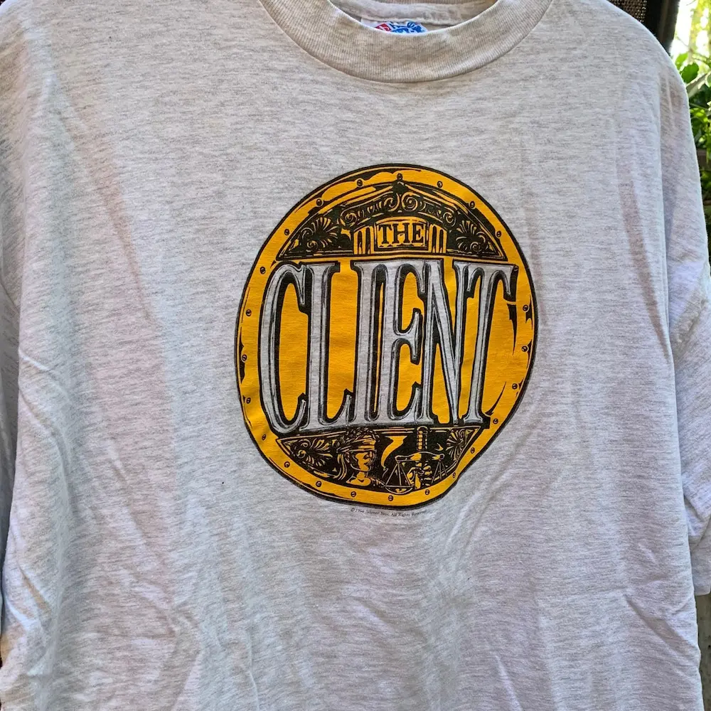 Vintage The Client Movie Promo T Shirt