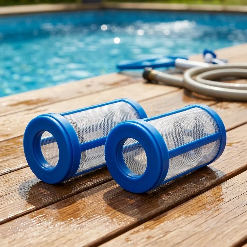 8 Piece Air Bleed Valve Replacement Kit for Pool and Spa Filters Easy Install No Tools Required Blue Plastic Construction