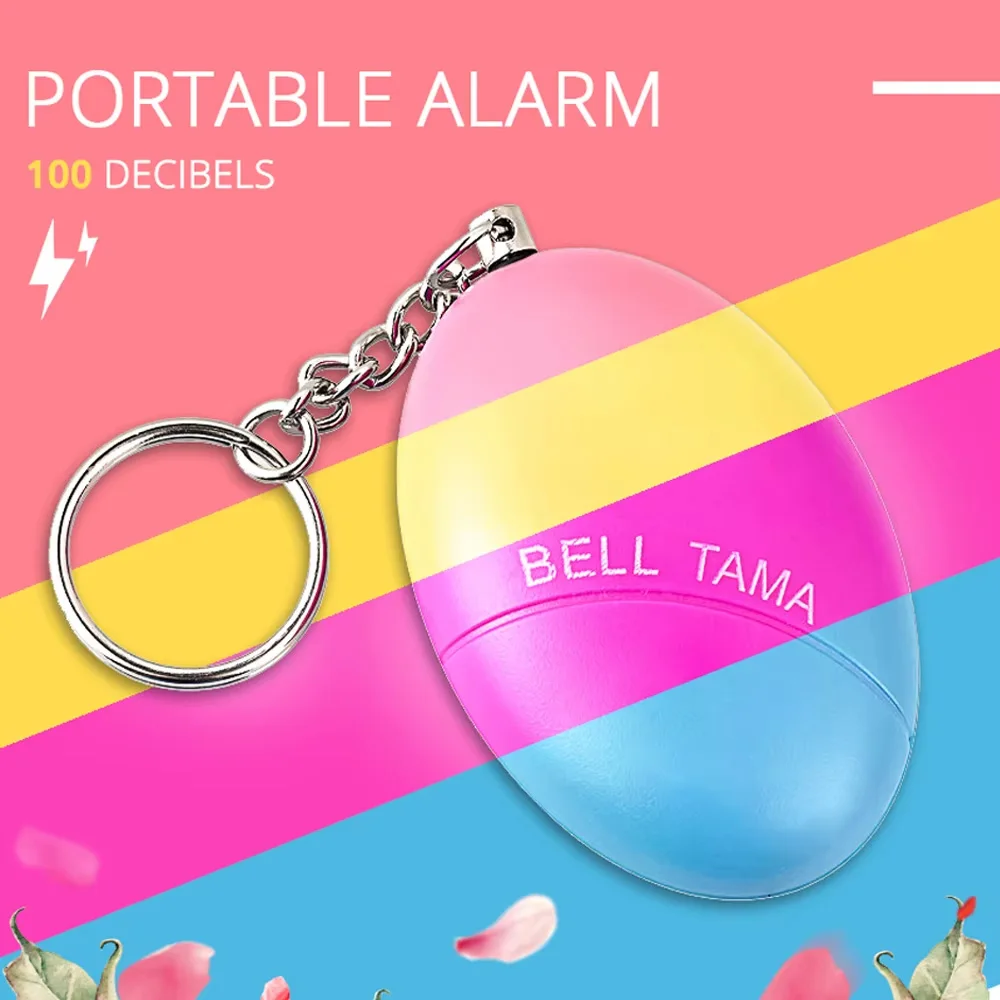 100dB Powerful Self-Defense Alarm - Egg-Shaped Loud SOS Keychain, Emergency Safety Alert for Women & Girls