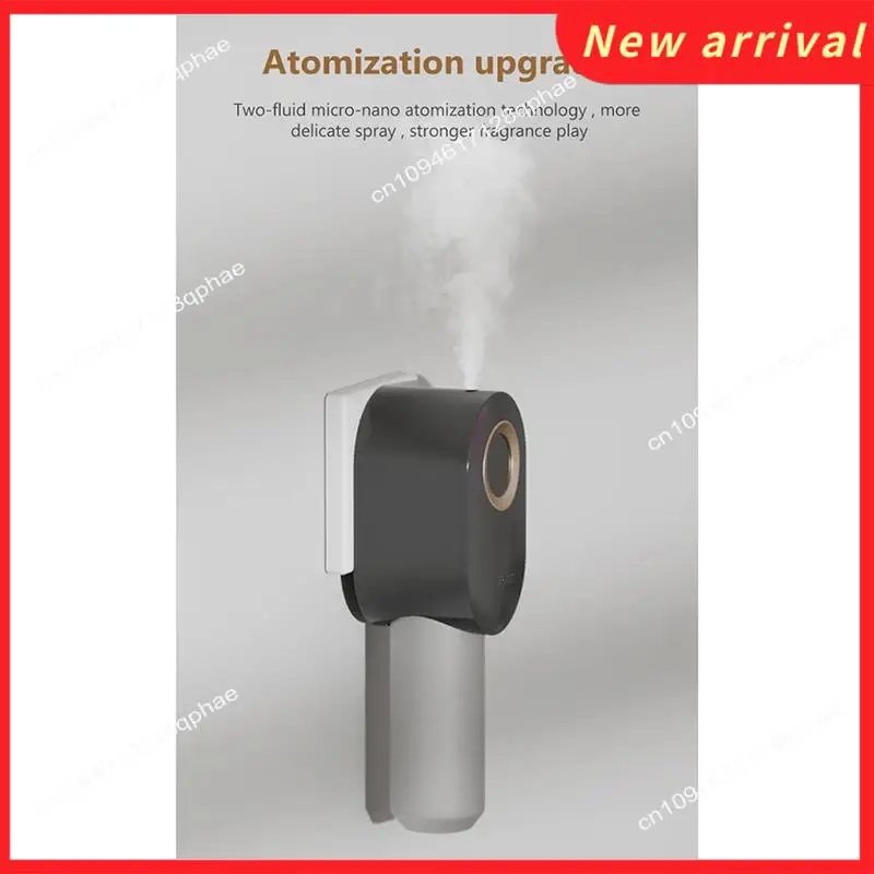 N89R رذاذ عطري للزيوت العطرية للمكتب والمنزل، موزع عطري محمول للتحكم بالبلوتوث (أسود) بمقبس الاتحاد الأوروبي