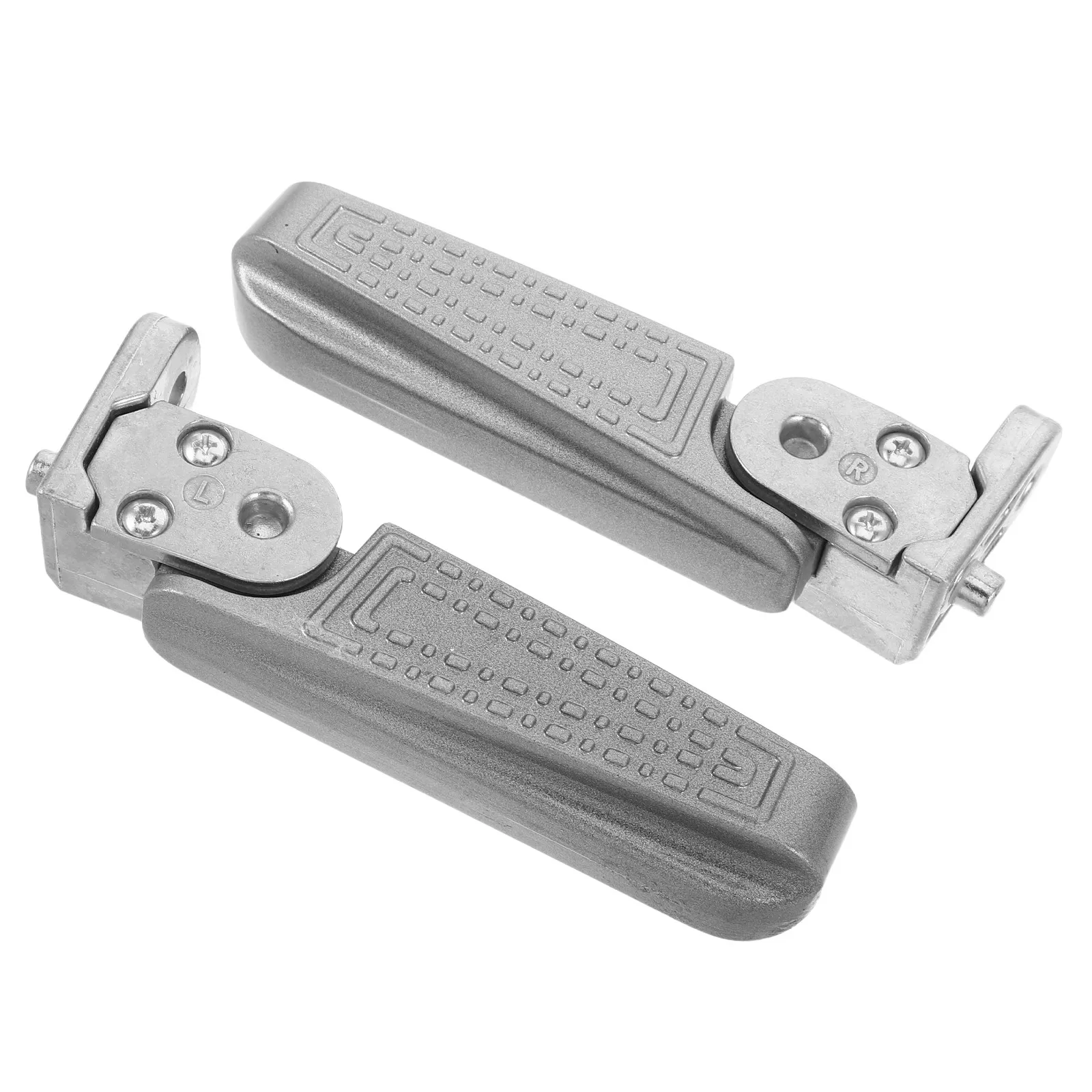 Motorcycle Footrest Step Pair for Touring Bikes Extended Leg Room Ergonomic Design Shock Absorbing Mounting System Included