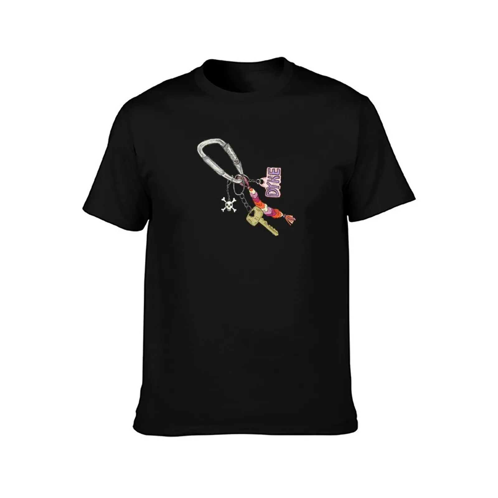 Lesbian Carabiner T-Shirt, Cool Short Sleeve T Shirt, Loose Casual Summer Unisex Top