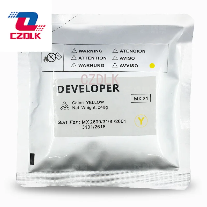 1X Pengembang MX-31 Baru yang Kompatibel untuk Sharp MX-2600N 3100N 2601N 3101N 2618N 240G Bubuk Pengembang