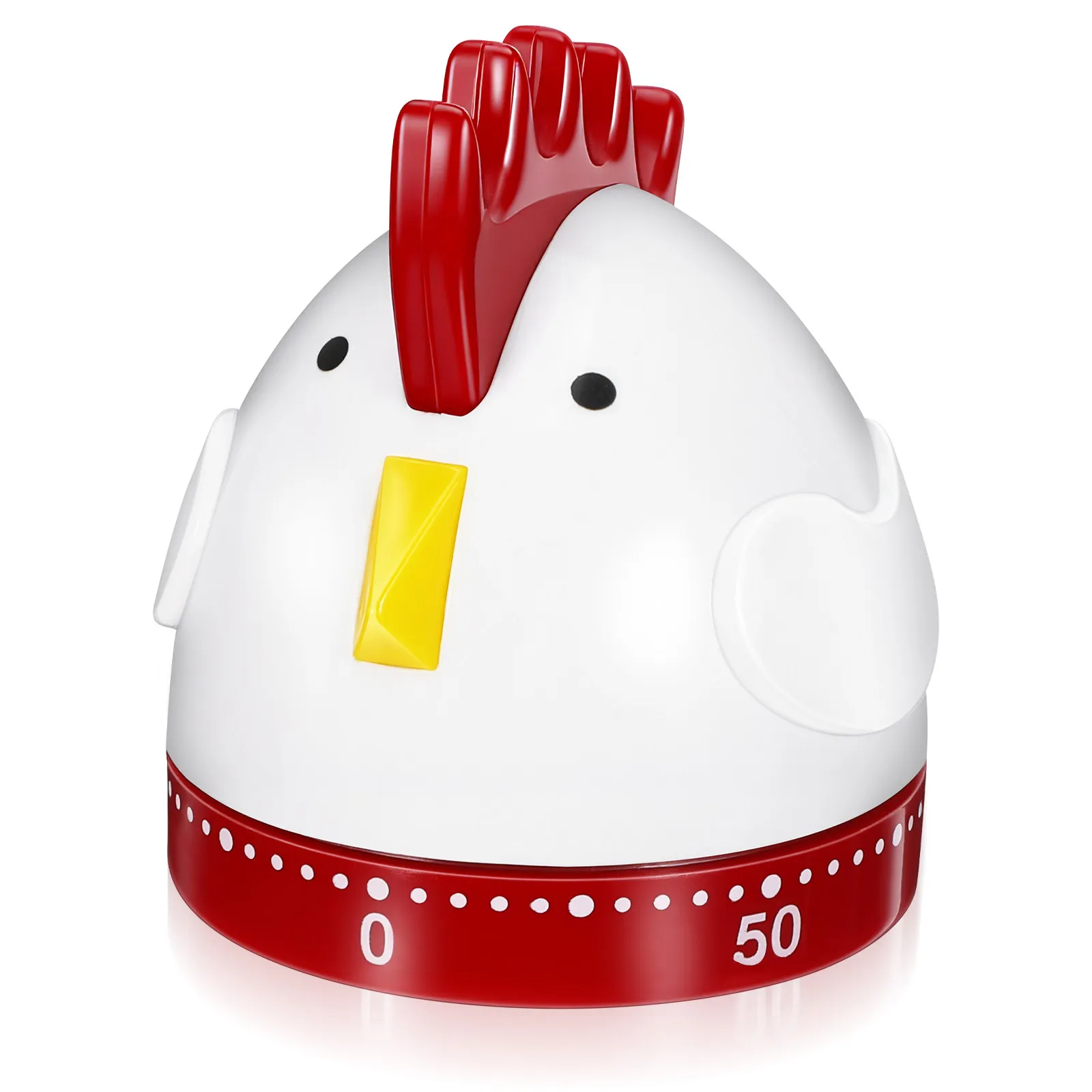 1Pcs Mechanical Kitchen Timer Cartoon Rooster Design Cooking Reminder Baking Countdown Time Control for Home and