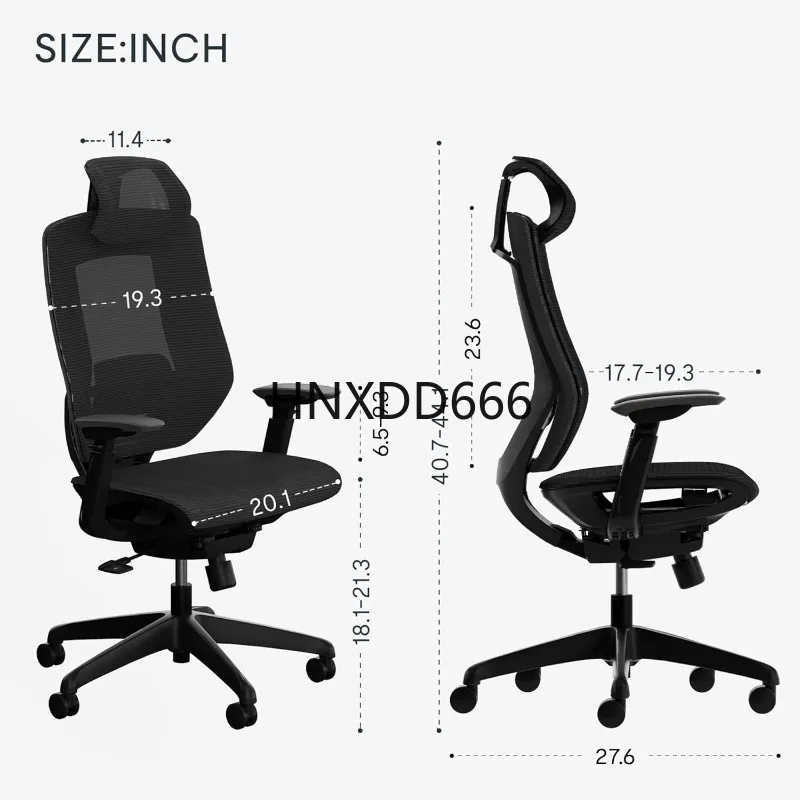 

Upgraded OC6 500LBS Big and Tall Office Chair Heavy Duty,4D Armrest Mesh Ergonomic Home Office Chair with High Back