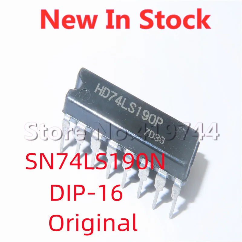 5PCS/LOT SN74LS190N 74LS190 DIP-16 4-bit binary up/down counter In Stock NEW Original IC