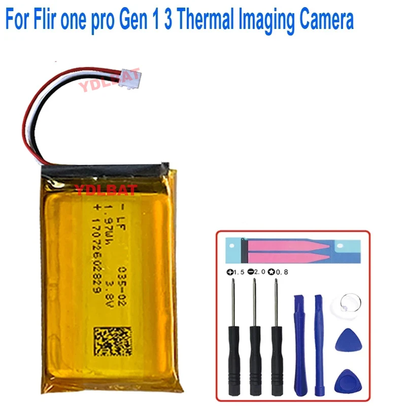 3.7V 550mAh Battery for Flir one pro Gen 1 3 Thermal Imaging Camera Batteries