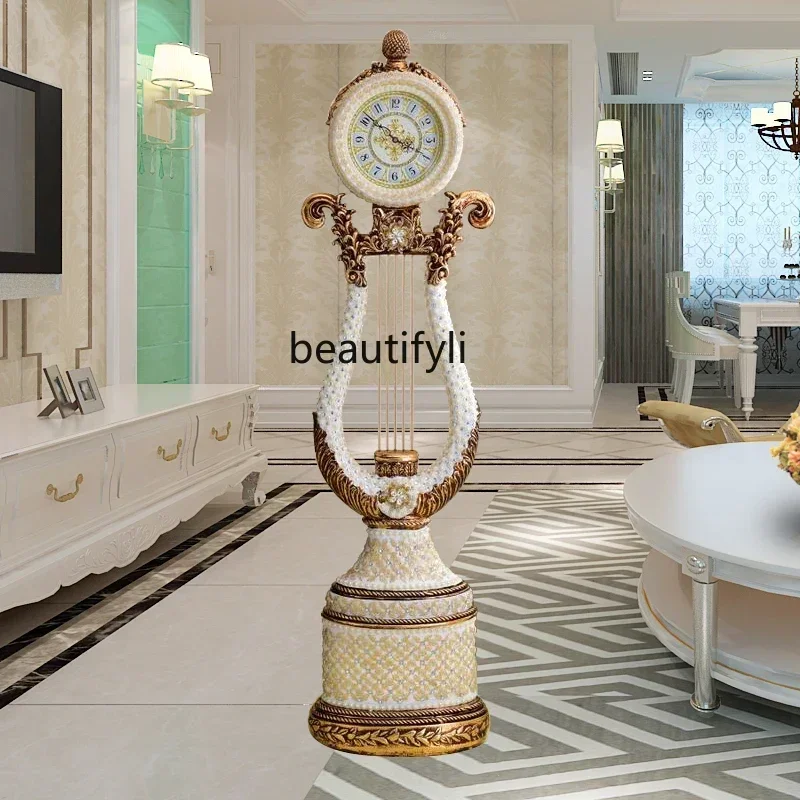

smt7486 new Modern Living Room the Grandfather Clock European Creative Nordic Minimalist Vertical Bell Villa Decoration Ornament