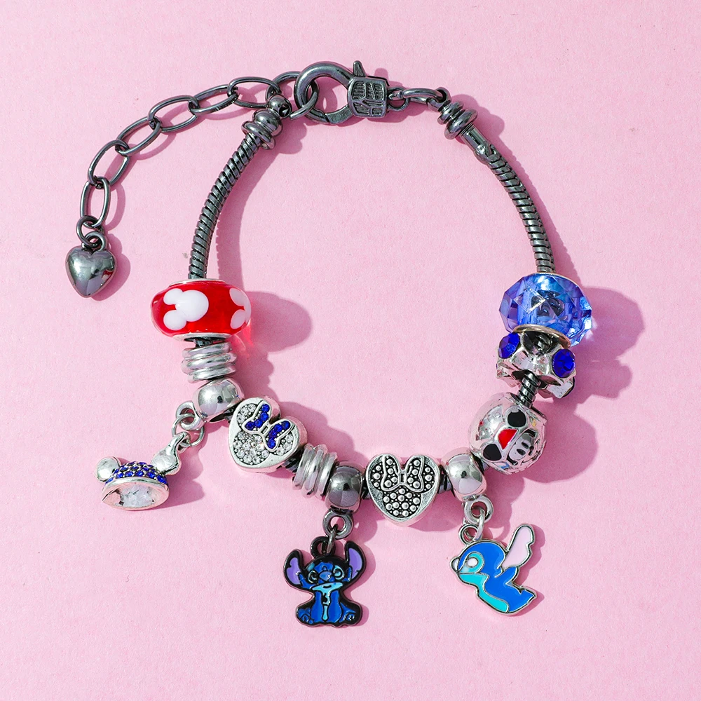 กล่องสุ่มของเล่นจี้เคลือบลายดิสนีย์ ลิโลแอนด์สติทช์ ของขวัญน่ารักสร้างสรรค์สำหรับเด็กผู้หญิง ﻿