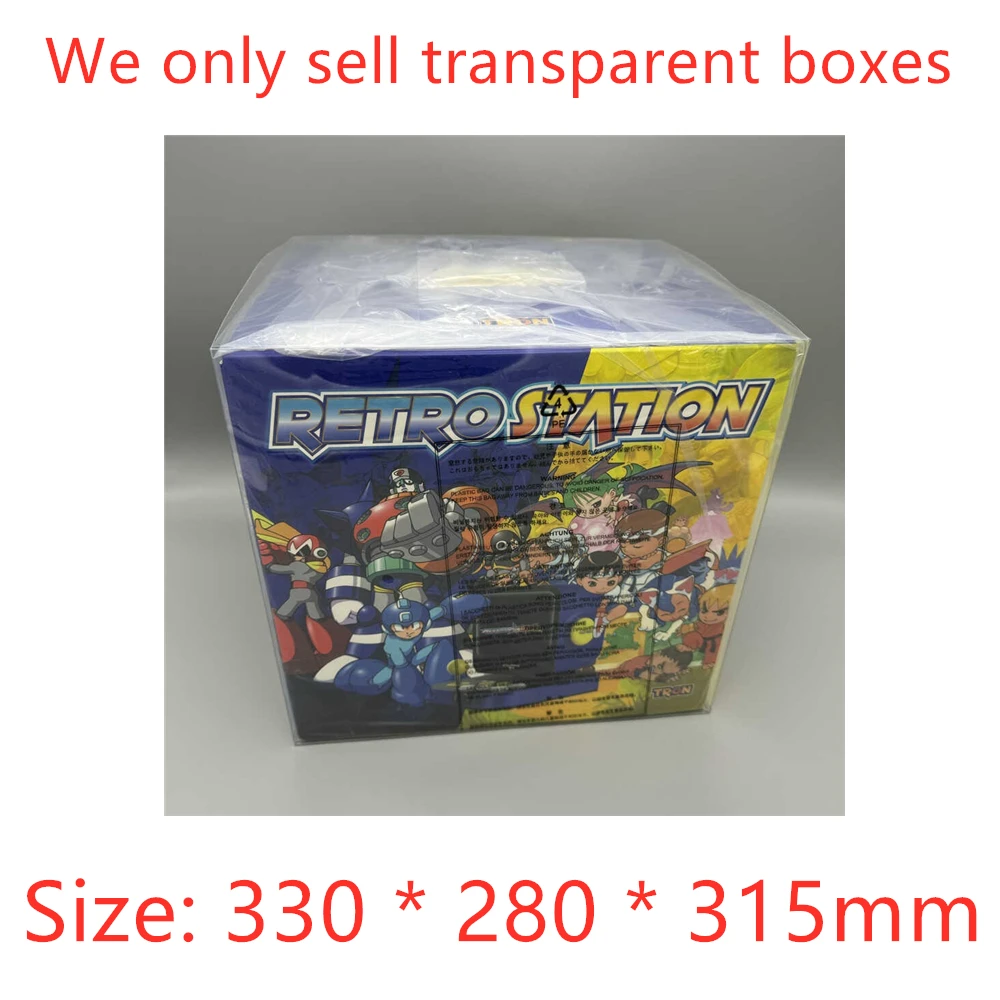 Transparent Box Protector For RETRO STATION/CAPCOM Collect Boxes TEP Storage Game Shell Clear Display Case