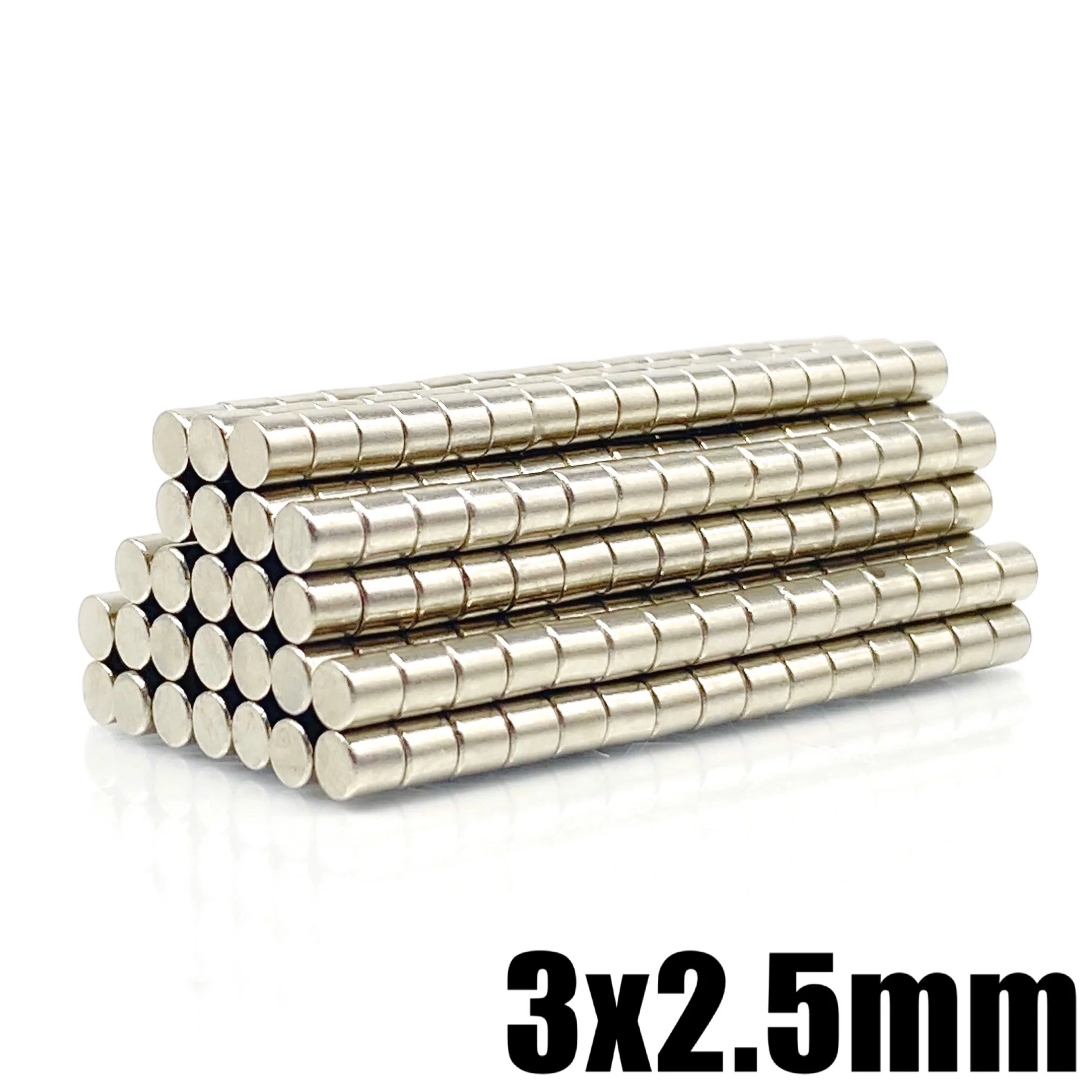 

10-10000Pcs 3x2.5 Neodymium Magnet 3mm x 2.5mm N35 NdFeB Round Super Powerful Strong Permanent Magnetic imanes Disc 3x2.5 mm