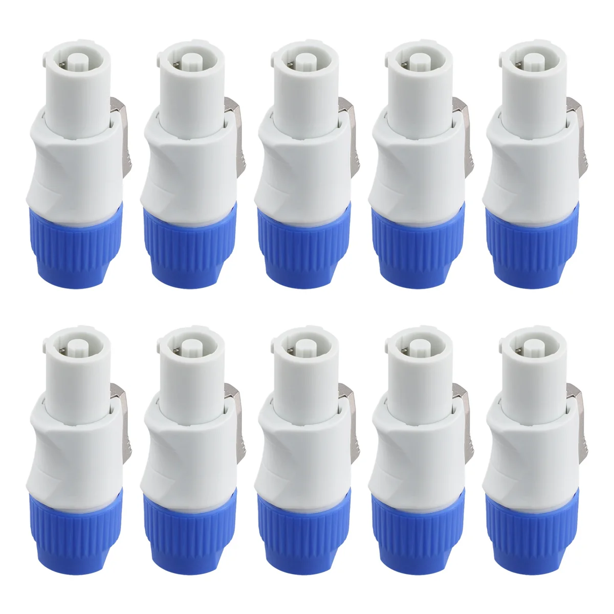 10 Stuks 3-Pins Mannelijke Powercon Connector Signaal Ingang Jack Voor Straal Licht Podium Vermogen Output