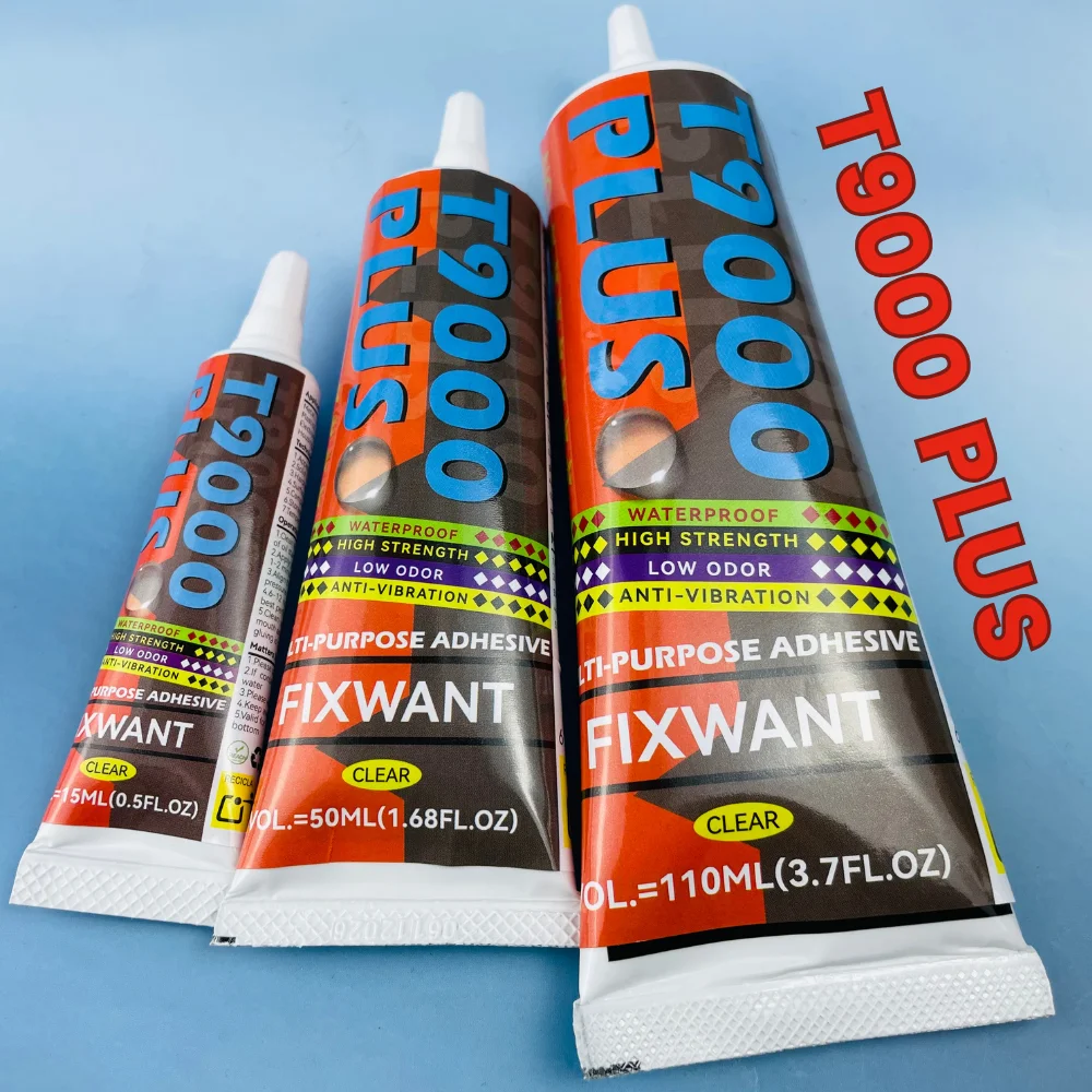 

T9000 PLUS Clear Strong Waterproof Adhesive Phone Watch Jewelry Repair Leather Fabric Cloth Textile Plastic Wood DIY Glue