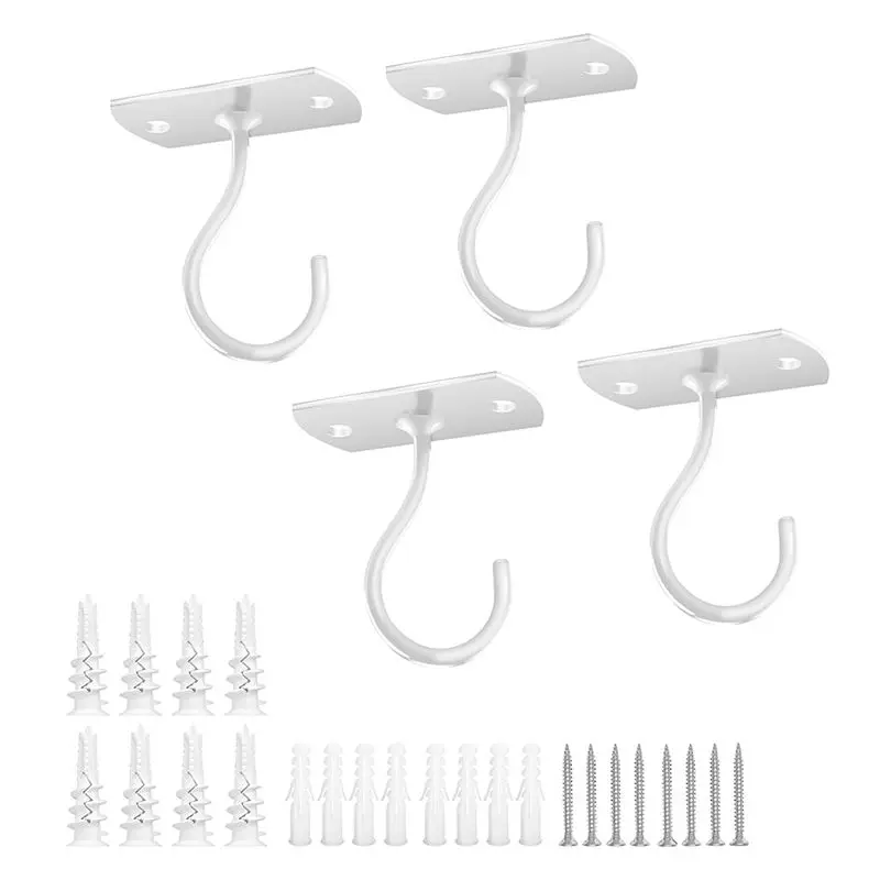 A76I-Ceiling Hooks For Hanging Plants, Plant Hooks For Hanging Bird Feeders, Lanterns, Wind Chimes, Flower Pots Durable Easy To