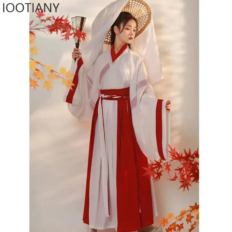 

CosplayChinese Traditional Costume Martial Arts Style Red Modified Youya Hanfu Clothing Women's Stage Role-playing Performance C