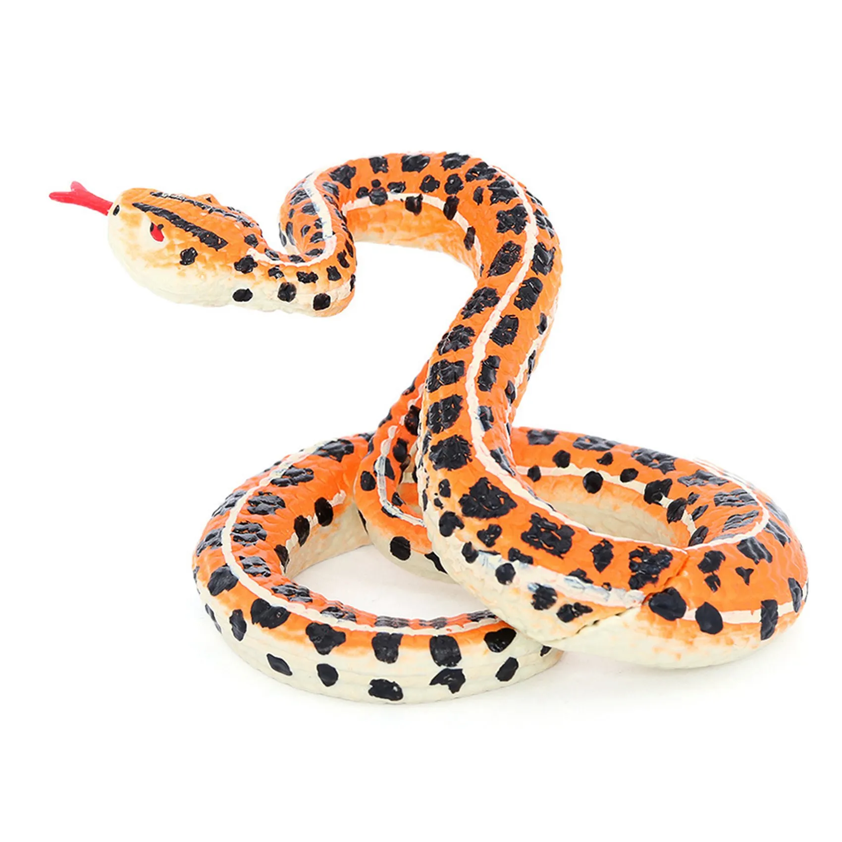 Simulation Snake Short-Tailed Snake Viper Rattlesnake Boa Constrictor Reptile Model Creepy Prank Scary Snake Toy