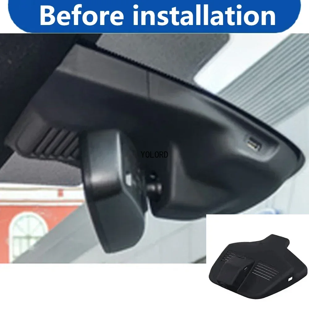 4K Wifi 3840*2160 Car DVR Dash Cam Camera 24Hrs Black Box Video Monitor for Ford Edge Endura Facelift 2019 2020 2021 2022 2023