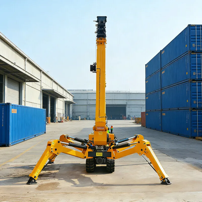 Customized Cantilever Hydraulic Spider Crane– 3-5-8t Option, Mini Crawler, 12-25m Lifting Height for Narrow Spaces,Factory Price