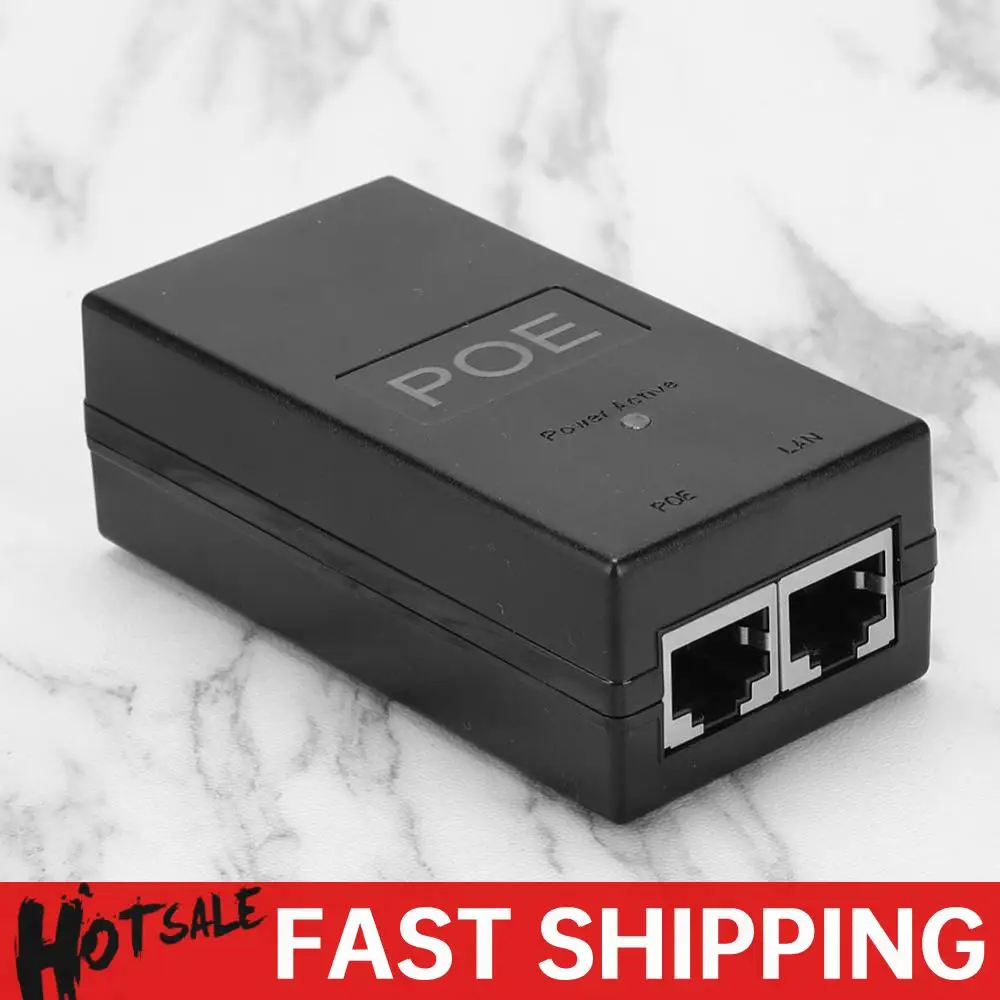 

Настольный инжектор POE 10/100/1000 Мбит/с/1G/2G, вход питания 100–240 В, выход 24 В, 0,5 А для аксессуаров для дома