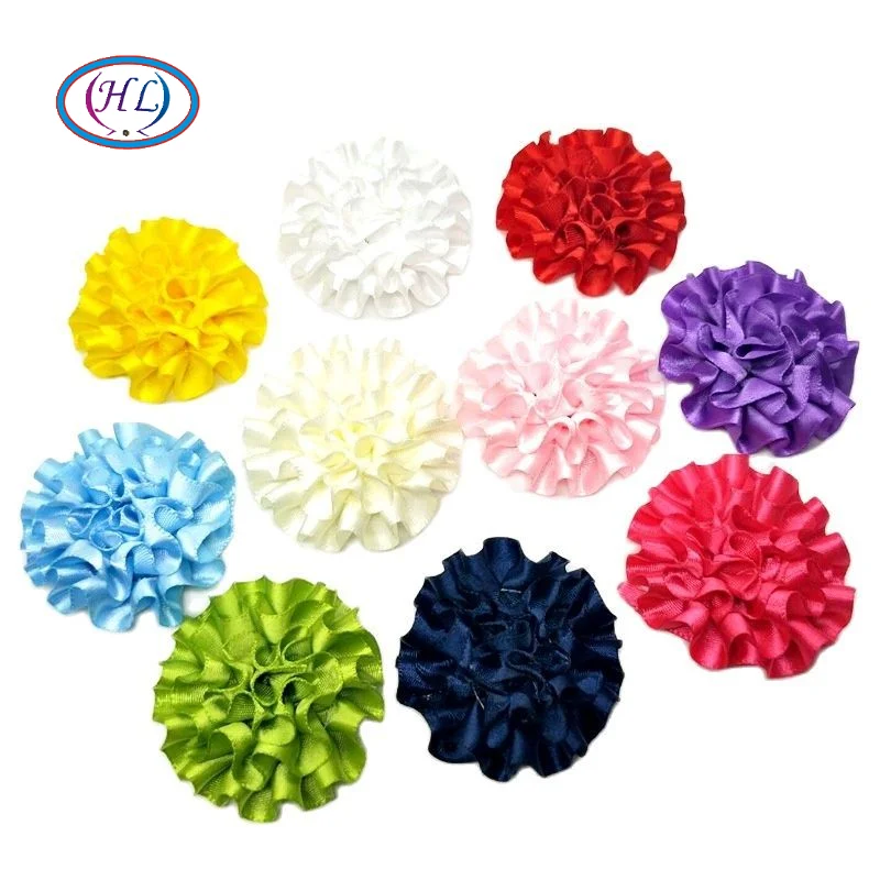 

Handmade Semi-Spherical Flower DIY Webbing 40mm Diameter Sewing Accessory for Clothing Bags Random Color