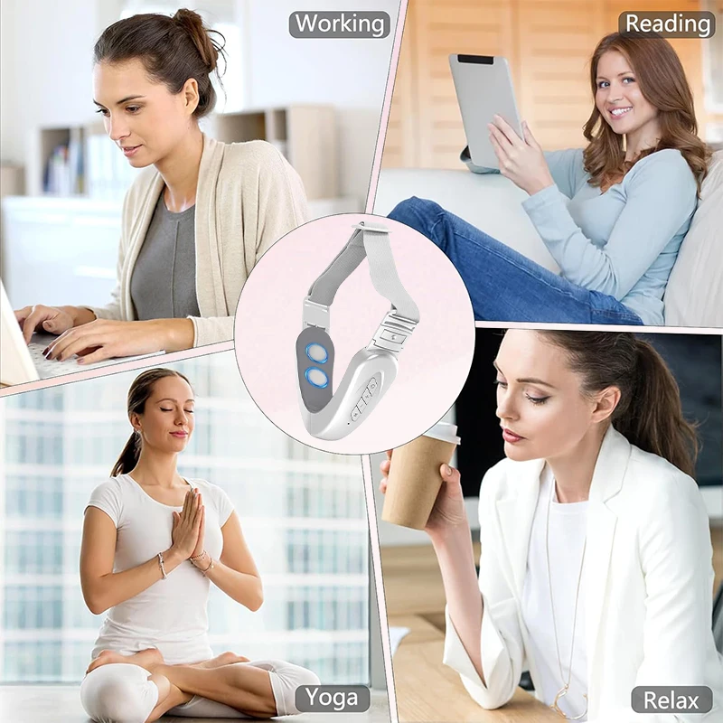 Electric V Face Lifting Beauty Device 6 Modes 12 Levels EMS Microcurrent Firming Facial Massager Double Chin Removal Beauty Care