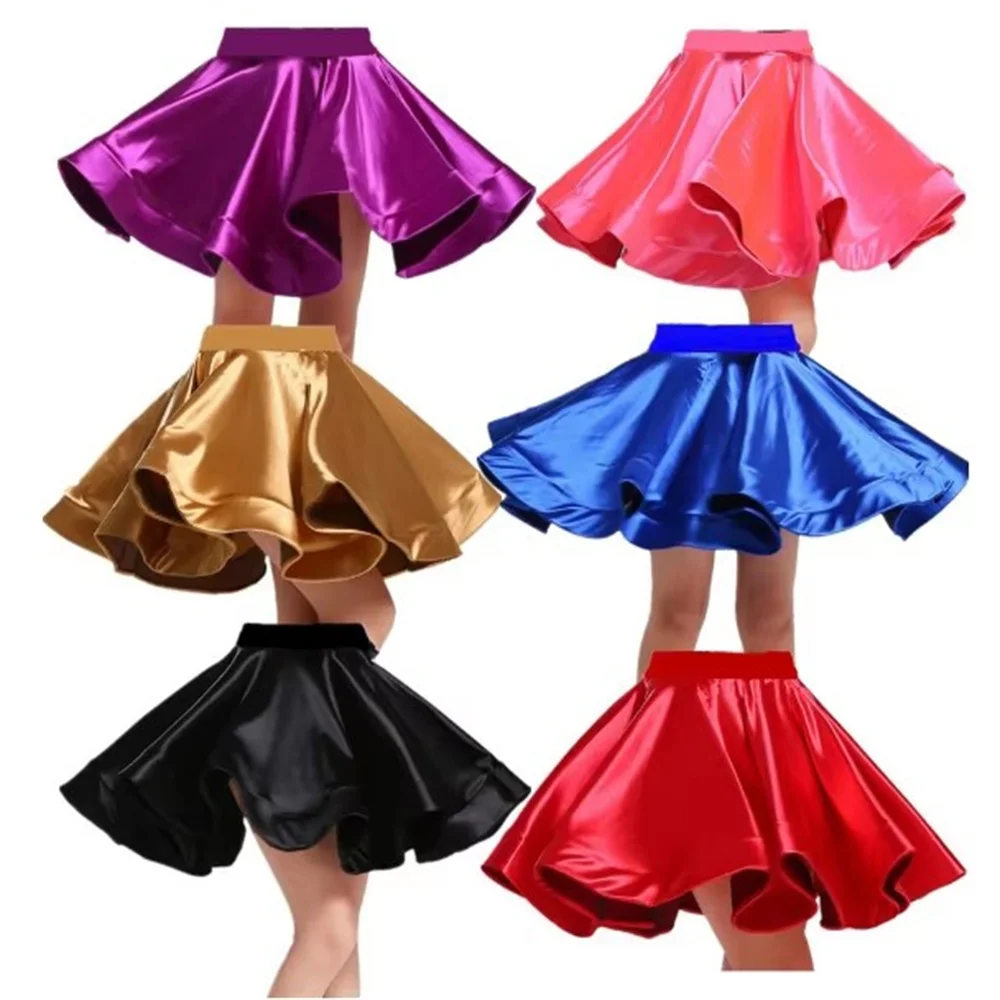 Children's latin dance costume practice skirt girls children's professional competition examination big swing skirt costumes