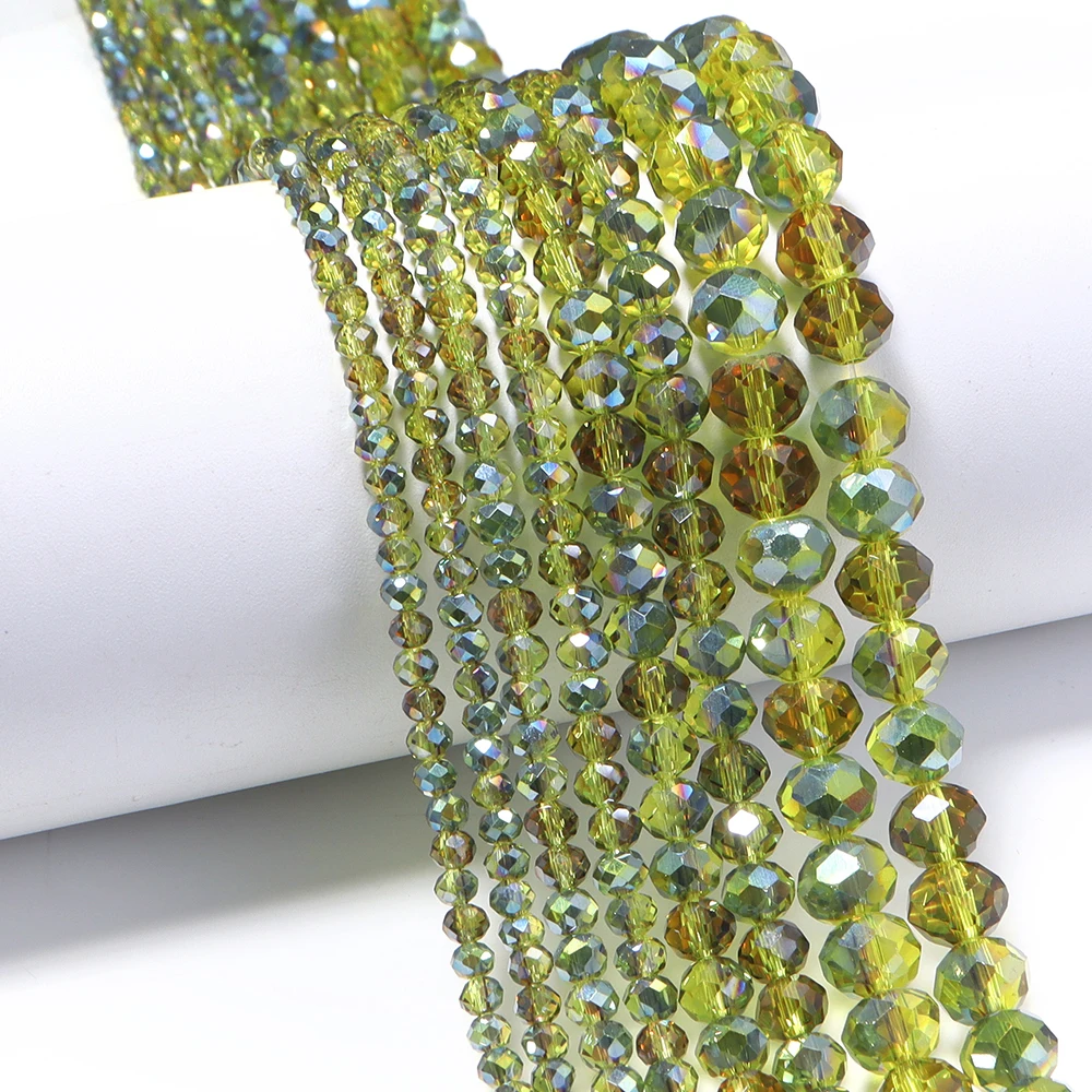 1strand/lot 3/4/6/8mm Faceted  - Crystal Bead Mix recension och pris