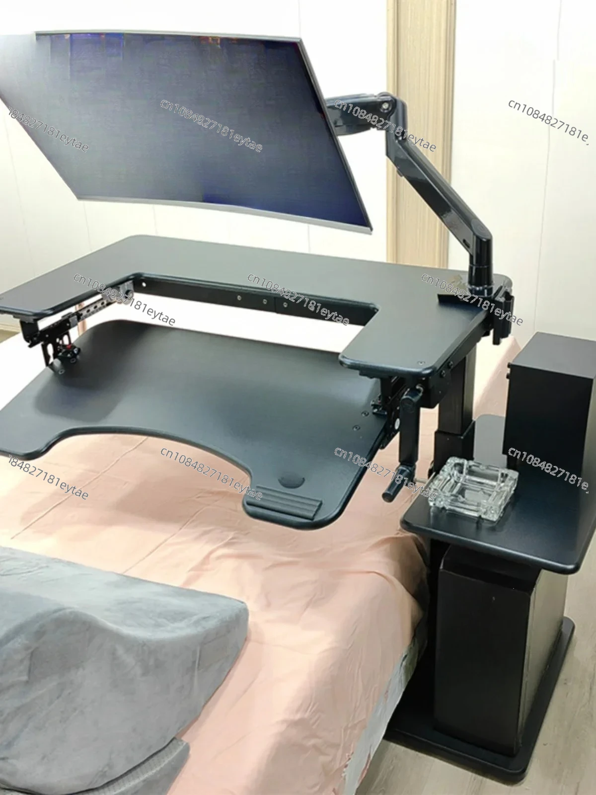 Cross bed computer desk, laptop desktop computer desk, bedside table, lifting table, lazy table, cockpit suspension bracket