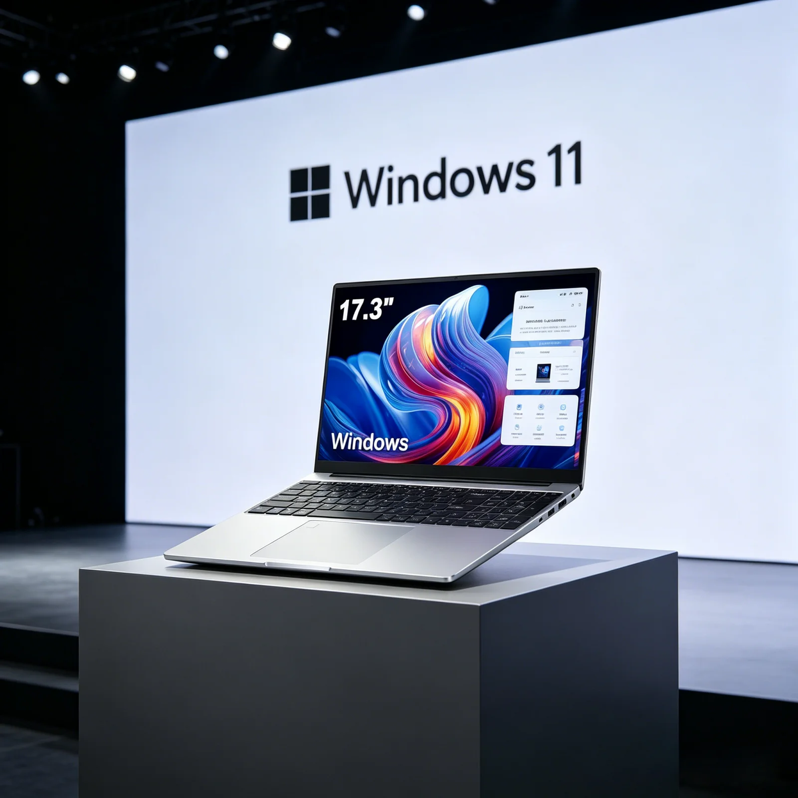 Premium 17.3" HD Large Screen Laptop Intel 6500Y 32GB 1TB/2TB Win11 Slim Travel Office Notebook Computer