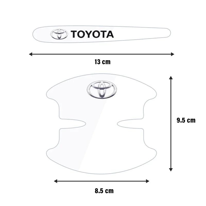 자동차 문짝 볼 스크래치 방지 스티커 보호 스트립, 도요타용 범용 보이지 않는 자동차 스트립