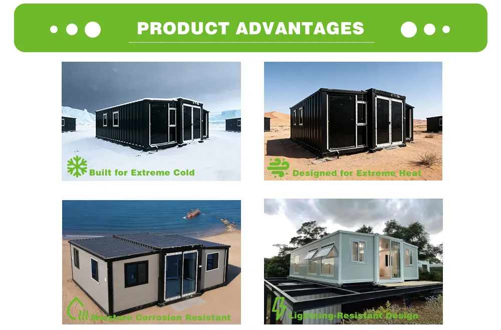 Mobile Luxury 2-Bedroom Capsule Container House, Expandable Prefabricated Container Villa For Outdoor Living
