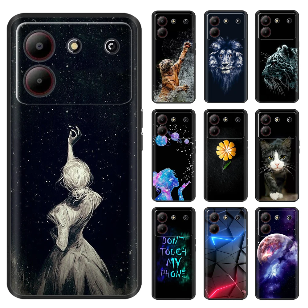 Funda pintada para ZTE Blade A54, funda trasera a prueba de golpes para ZTE Blade A54, funda de silicona suave, Coque para ZTE Blade A54 Fundas