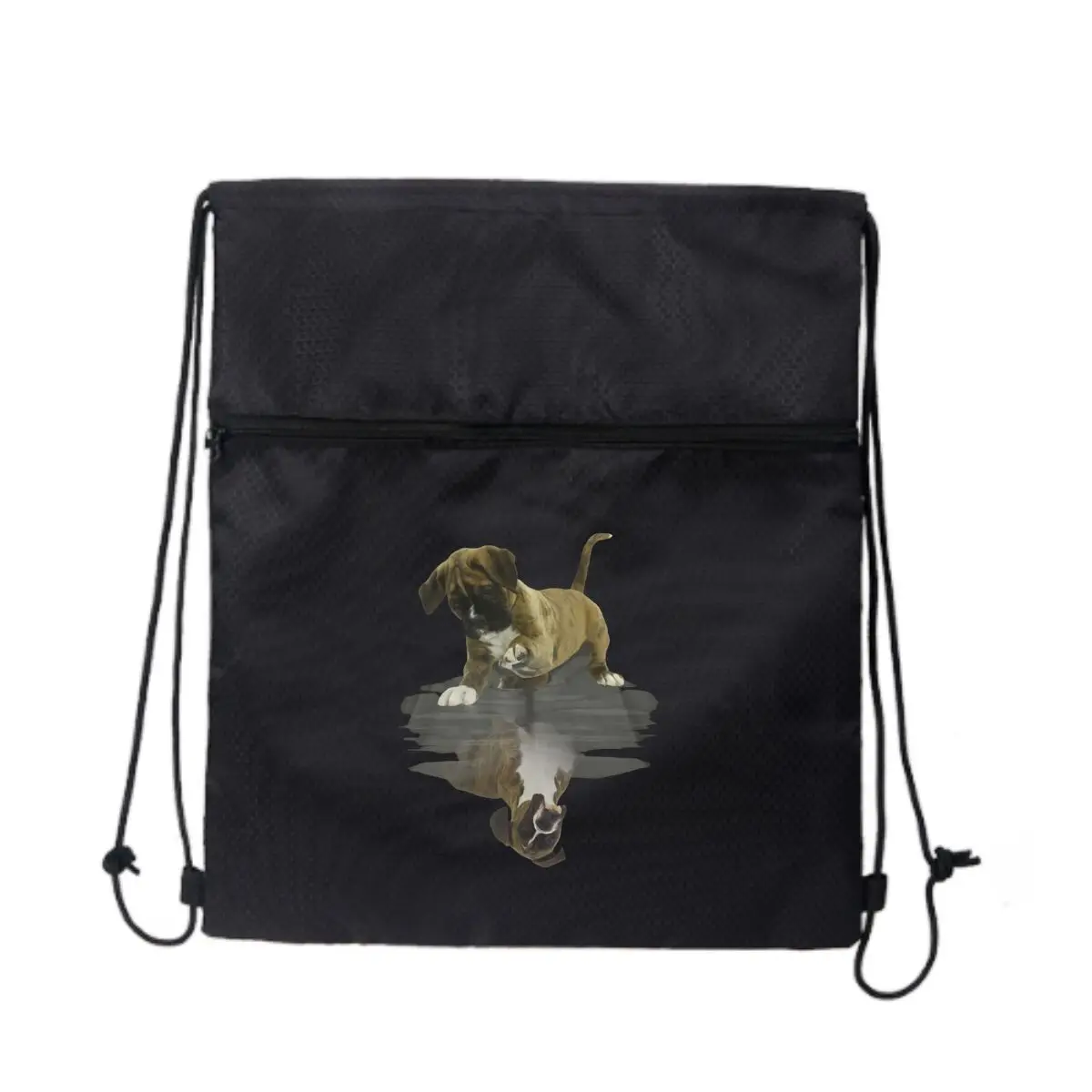 

Стильная спортивная сумка на молнии с рисунком щенка: спортивный дизайн для любителей фитнеса