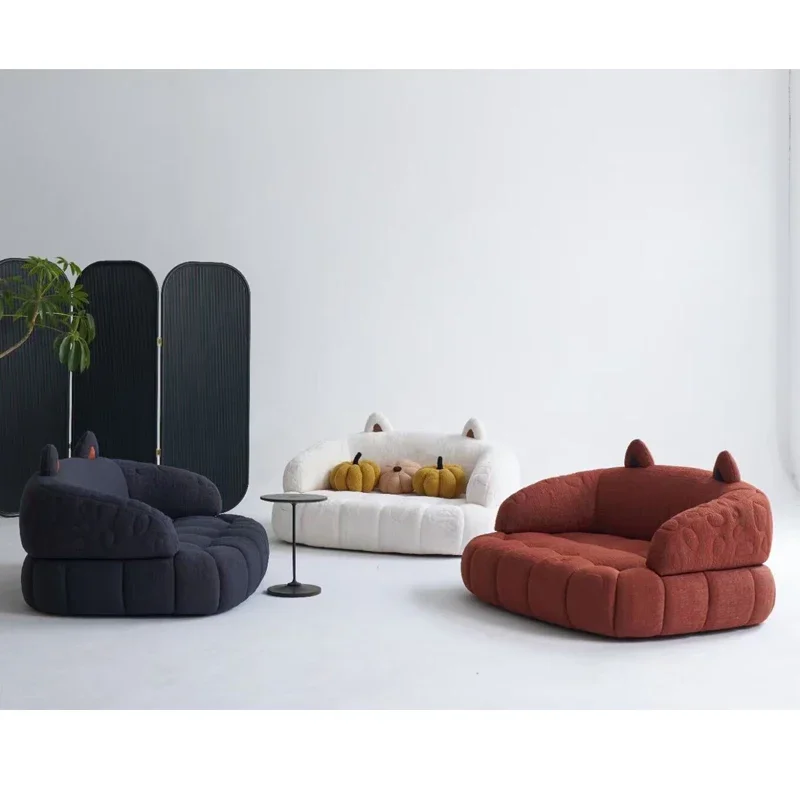 بيت الإنسان غرفة الأطفال أفخم أريكة الكرتون كسول شقة صغيرة فضلات القطط فتاة غرفة نوم النسيج