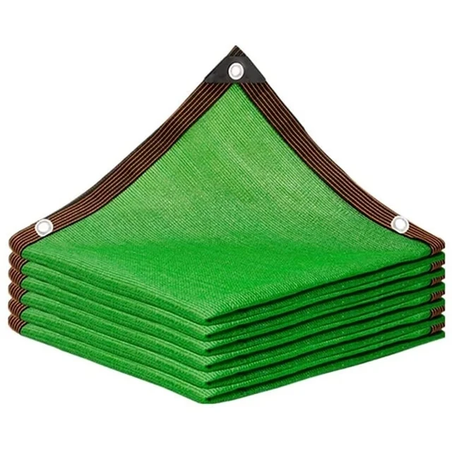 Relación de sombreado solar de 12 pines 90% Anti-UV HDPE negro balcón jardín invernadero suculentas piscina sombrilla parasol 3x5m 4x5m