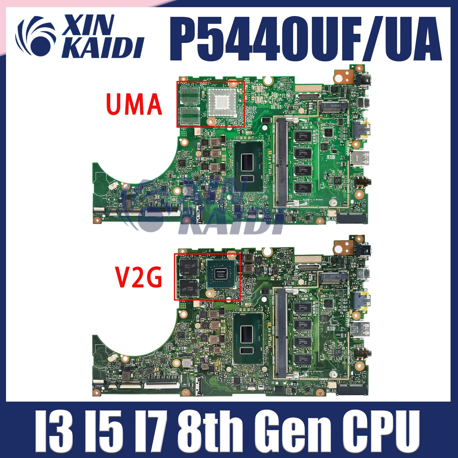 

P5440UF Mainboard For ASUS P5340UF P5440UA P5440FF P5240UF P5240UA Laptop Motherboard With I3-8310U I5-8250U I7-8550U 8G-RAM