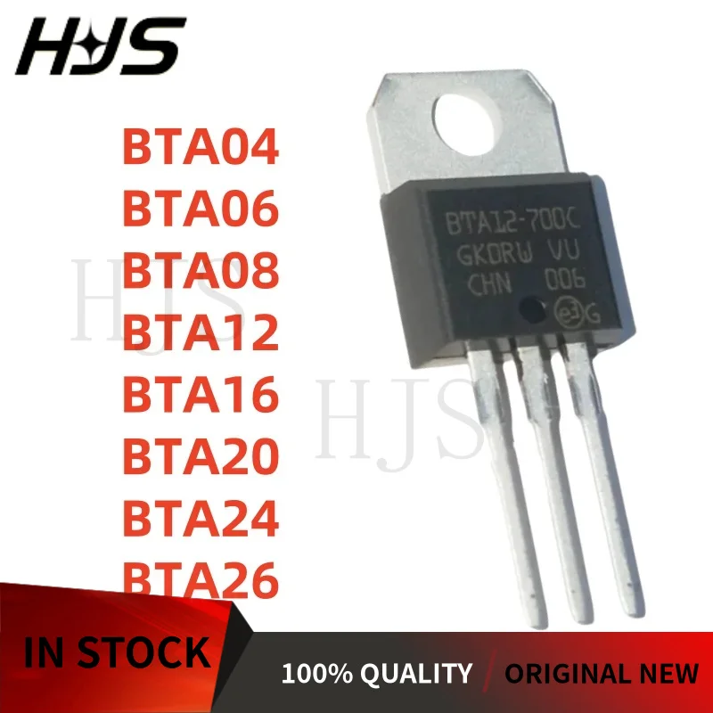 10PCS/LOT BTA04 BTA06 BTA08 BTA12 BTA16 BTA20 BTA24 BTA26 600B 700B 800B 600C 700C 800C 600CW 800CW 600BW 800BW TO-220
