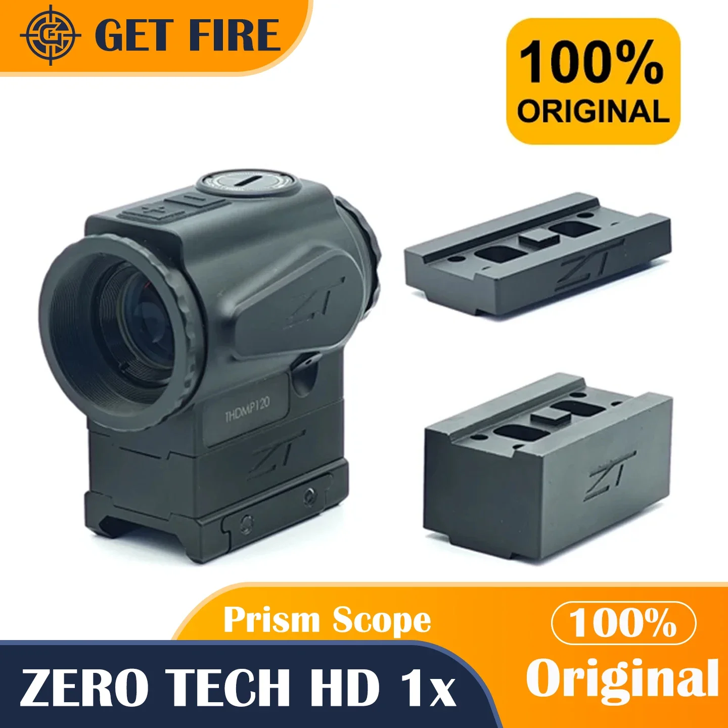 

ZERO TECH 1x MICRO Prism Scope with Variable Mounting Heights PRISM THRIVE HD For RMSc Footprint