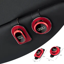 For Audi Quattro Sline A3 A4 A6 A5 Q5 A1 Q7 Q3 Q2 Q8 A7 A8 TT S1 SQ5 Car Sun Visor Glasses Clips Storage Holder Auto Accessories