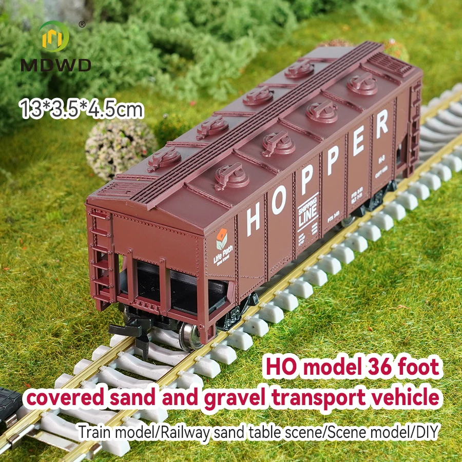 Wagon 1 Unit HO Scale 2-Bay Covered Hopper Car 1:87 Model Trains Freight Car C8760